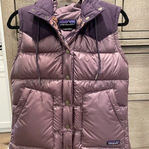 Patagonia puffer vest with hood.  NWOT. Never worn.